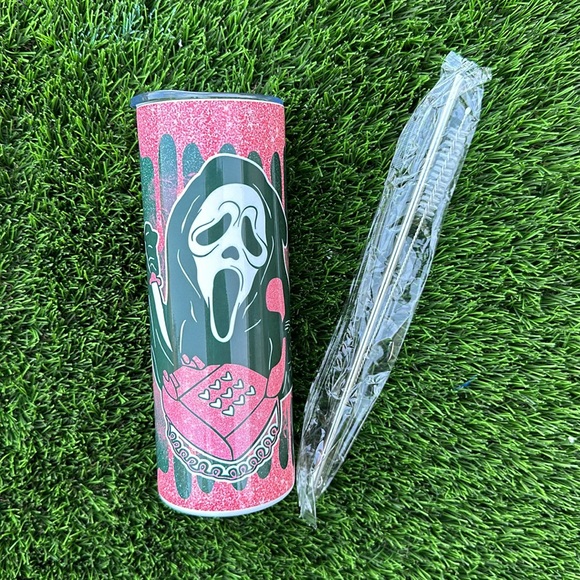 Ghost face pink tumbler - Picture 3 of 4